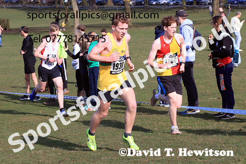 Mens under-20s 2025 UK CAU Inter Counties Cross Country Champs., Wollaton Park, Nottingham. Photo: David T. Hewitson/Sports for All Pics
